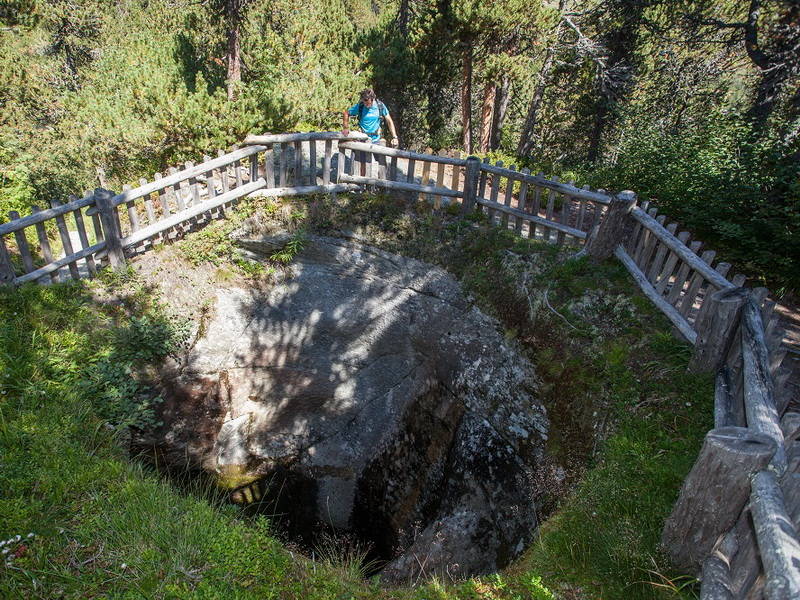 Die Gletschermühlen von Maloja