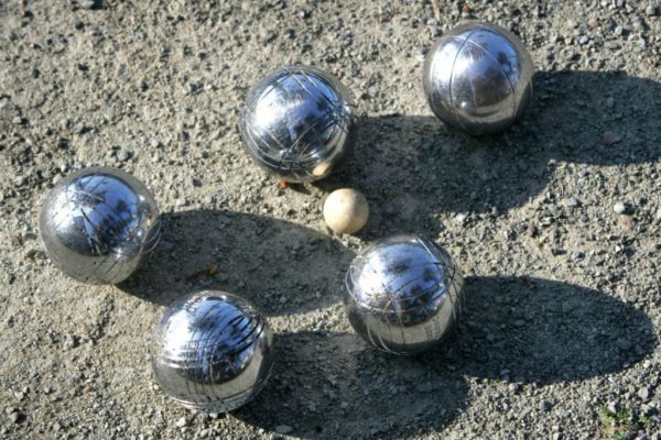 Boccia spielen im Bergell